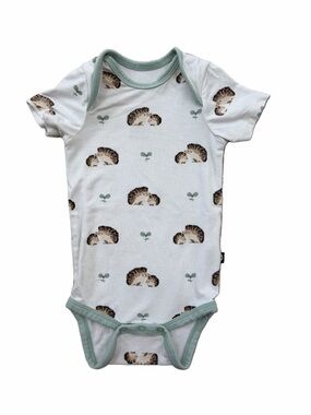 Kyte Baby Size 0-3 Months Hedgehog Porcupine Bamboo Bodysuit Neutral One Piece